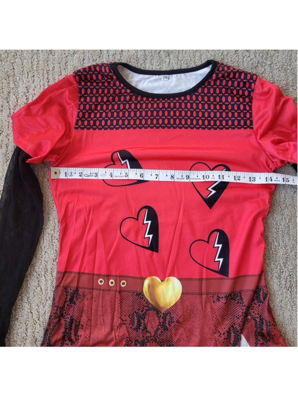 Girl's 3-Piece “Rise of Red” Costume Set – Coolproud – Approx. Size 10 – NWOT - Picture 4 of 15